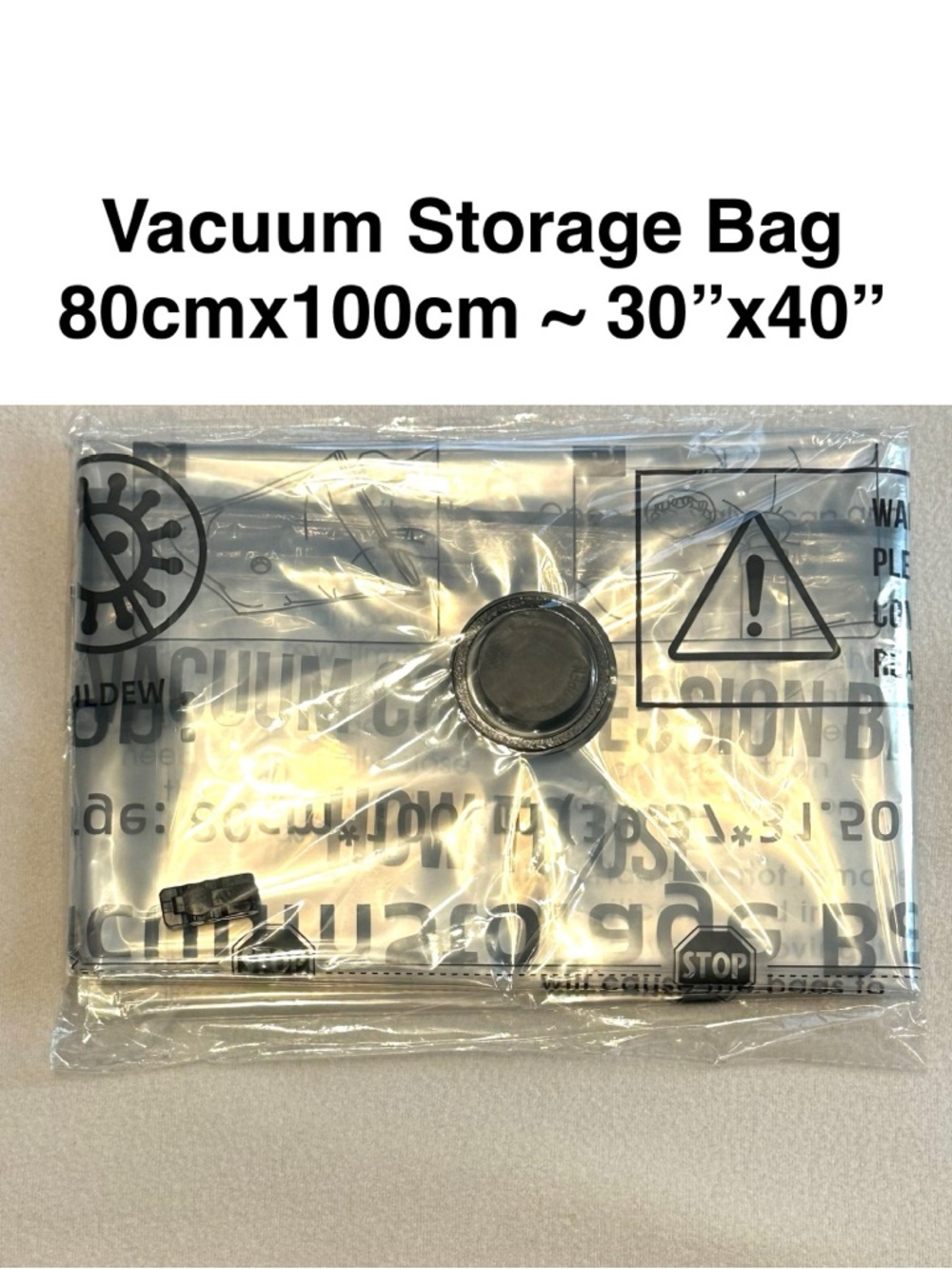 5/$15💥 Vacuum Storage Bag - Clear 30”x40”